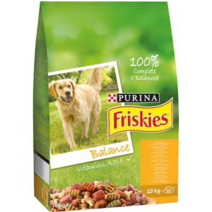 Hrana uscata pentru caini Friskies Balance, Pui & Legume, 10 Kg